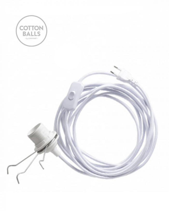 Retro Cable for Wandering Lamp WHITE (5m)