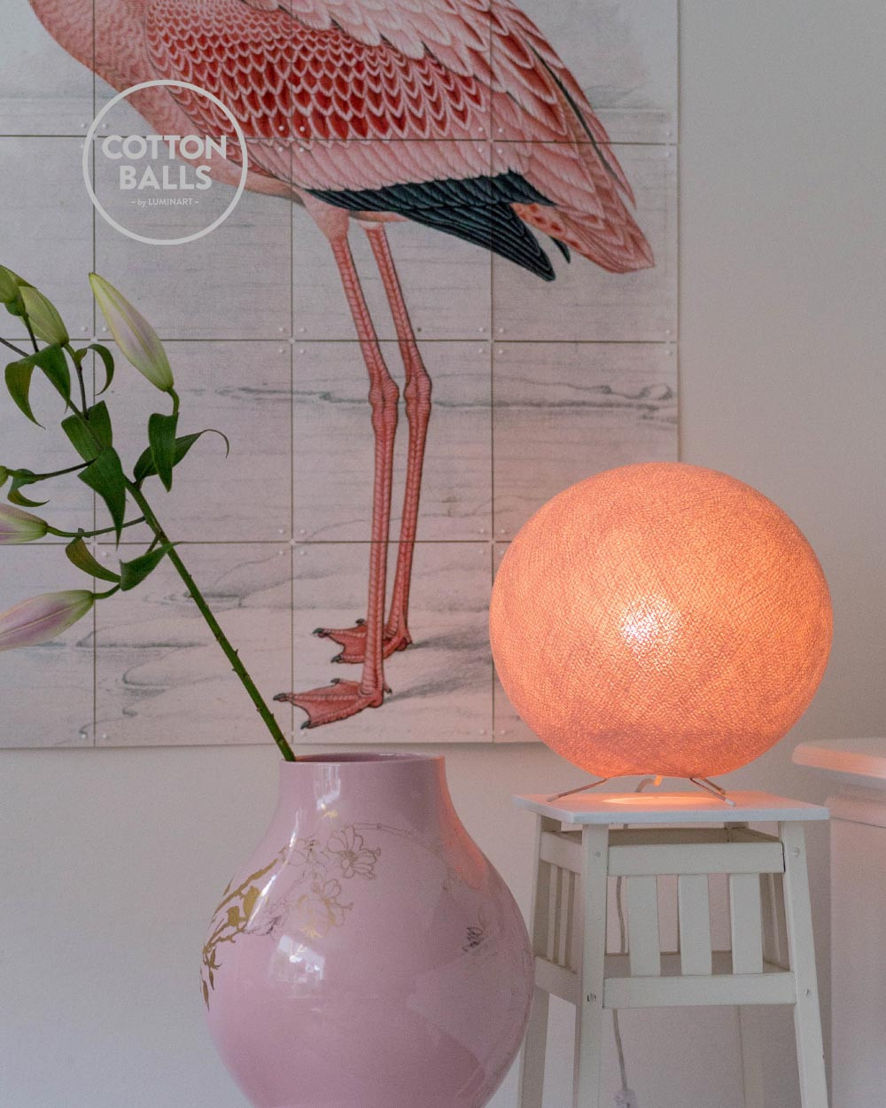 Standing Lamp - Pale Pink